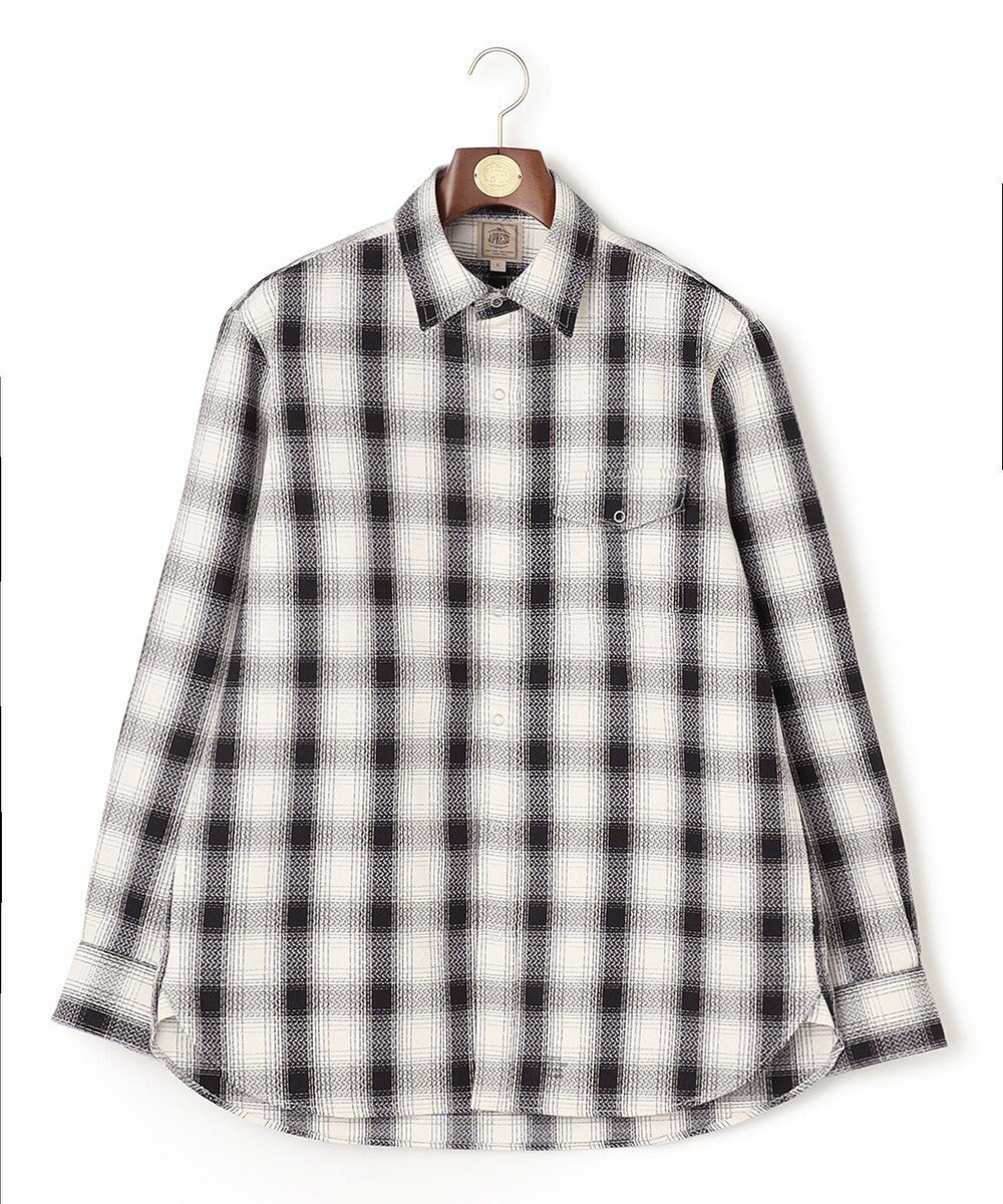 【ジェイ プレス/J.PRESS / MEN】の【WEB・一部店舗限定】チェックシャツブルゾン インテリア・キッズ・メンズ・レディースファッション・服の通販 founy(ファニー) 　ファッション　Fashion　メンズファッション　Fashion for Men　トップス・カットソー　Cut & Sew Tops　メンズシャツ　Shirts　春　Spring　カットソー　Cut and Sewn Top　ストライプ　Stripe, Striped Pattern　ドッキング　Docking, Mixed Material　定番　Standard, Basic Item　フィット　Fit, Slim Fit　ブルゾン　Blouson, Bomber Jacket　ポケット　Pocket, Pocket Detail　羽織　Haori, Light Jacket　リバーシブル　Reversible, Two-Sided　リラックス　Relax, Relaxed Fit　S/S・春夏　SS, Spring/Summer, Warm Season　おすすめ　Recommended / Our Picks　夏　Summer　エレガント 上品　Elegant　アイボリー系3|ID: prp329100004825629 ipo3291000000035106438