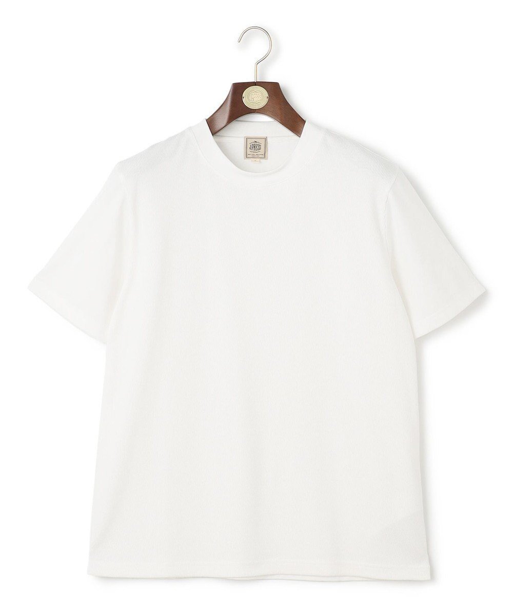 【ジェイ プレス/J.PRESS / MEN】の【WEB・一部店舗限定】ヴァーティカルケーブルTシャツ インテリア・キッズ・メンズ・レディースファッション・服の通販 founy(ファニー) 　ファッション　Fashion　メンズファッション　Fashion for Men　トップス・カットソー　Cut & Sew Tops　メンズシャツ　Shirts　インナー　Innerwear　カットソー　Cut and Sewn Top　ジャケット　Jacket, Outerwear　フィット　Fit, Slim Fit　レギュラー　Regular, Standard Fit　夏　Summer　春　Spring　S/S・春夏　SS, Spring/Summer, Warm Season　ホワイト系|ID: prp329100004825634 ipo3291000000035106450