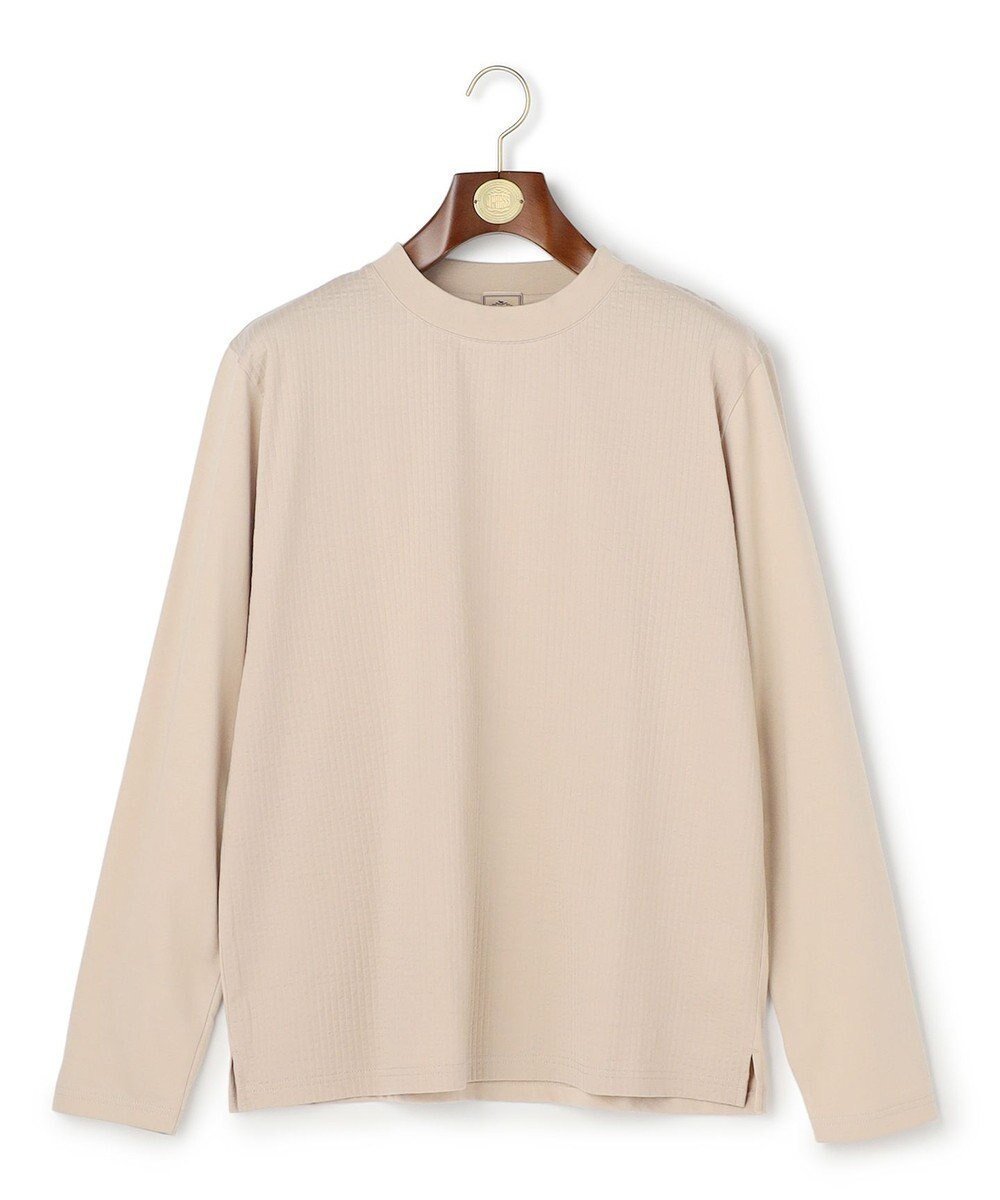 【ジェイ プレス/J.PRESS / MEN】の【WEB・一部店舗限定】サッカーロングスリーブ Tシャツ インテリア・キッズ・メンズ・レディースファッション・服の通販 founy(ファニー) 　ファッション　Fashion　メンズファッション　Fashion for Men　トップス・カットソー　Cut & Sew Tops　メンズシャツ　Shirts　カットソー　Cut and Sewn Top　シンプル　Simple, Minimal　フィット　Fit, Slim Fit　プレーン　Plain, Simple　レギュラー　Regular, Standard Fit　A/W・秋冬　Autumn/Winter　ベージュ系|ID: prp329100004825635 ipo3291000000035106455