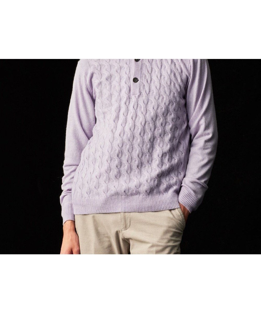 【ジョセフ アブード/JOSEPH ABBOUD / MEN】の【カシミヤ混/洗える】カシミヤブレンド ハイネック プルオーバー ニット インテリア・キッズ・メンズ・レディースファッション・服の通販 founy(ファニー) 　ファッション　Fashion　メンズファッション　Fashion for Men　トップス・カットソー　Cut & Sew Tops　ニット・セーター / 定番トップス　Knit Tops & Sweaters　ジャケット　Jacket, Outerwear　セーター　Sweater, Knitwear　ハイネック　High Neck, Mock Neck　洗える　Machine Washable　A/W・秋冬　Autumn/Winter　ライラック系|ID: prp329100004825638 ipo3291000000035707822