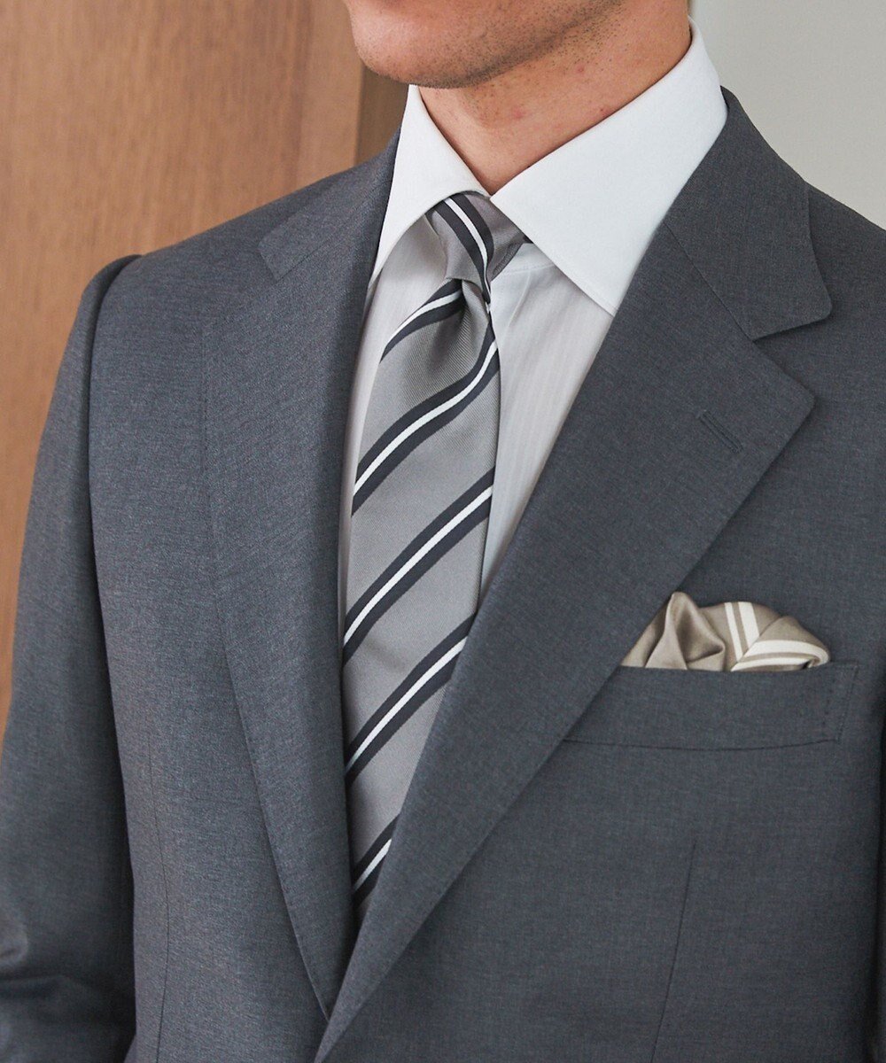 【五大陸/gotairiku / MEN】のGOTAIRIKU別注【日本製】シルク ネクタイ_ストライプ 人気、トレンドファッション・服の通販 founy(ファニー) 　ファッション　Fashion　メンズファッション　Fashion for Men　シルク　Silk, 100% Silk　シンプル　Simple, Minimal　ストライプ　Stripe, Striped Pattern　スーツ　Suit, Formalwear　別注　Limited Edition, Custom Order　モダン　Modern, Contemporary　日本製　Made In Japan　 other-1|ID: prp329100004825646 ipo3291000000035106495