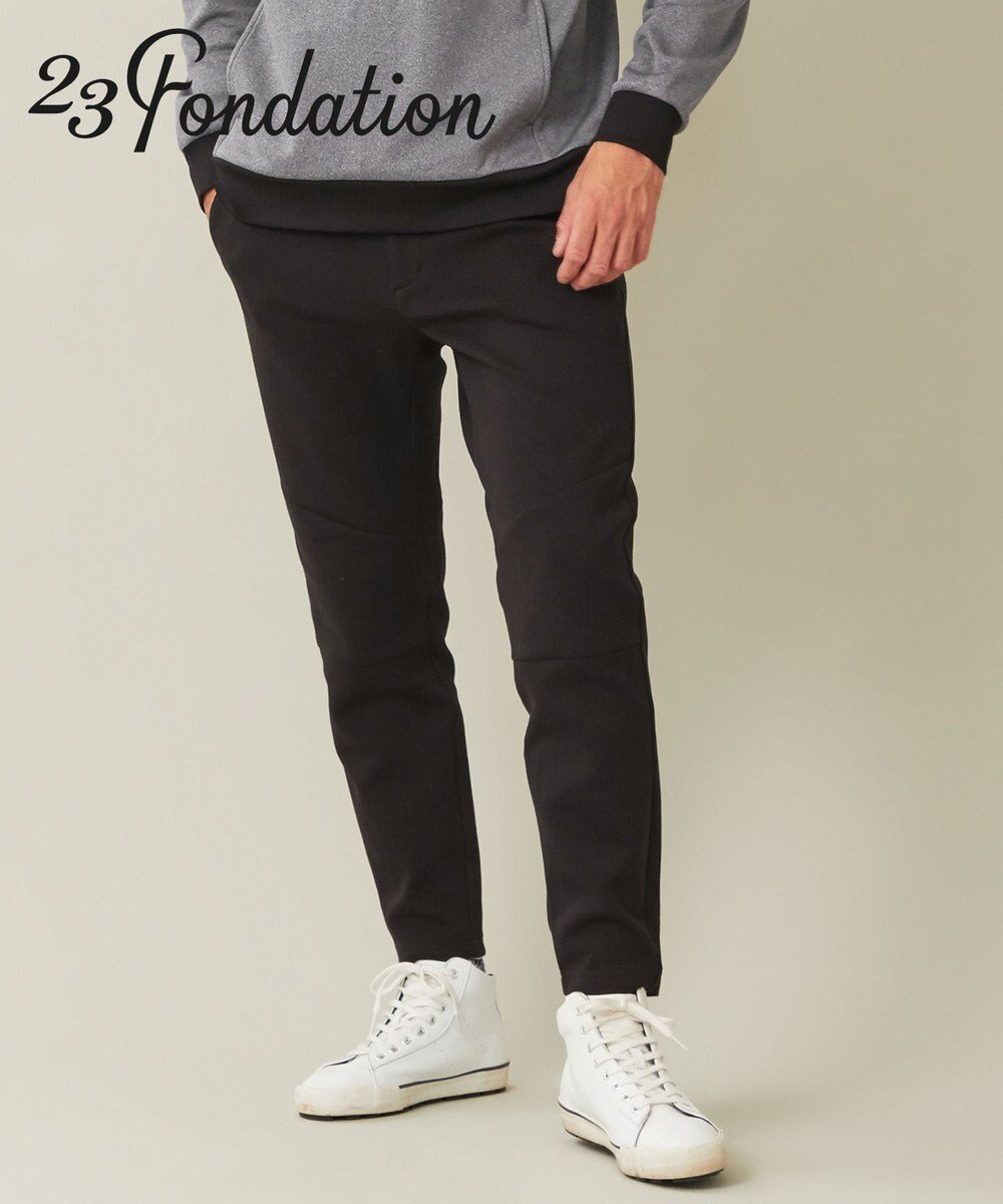 【23区 ゴルフ/23区GOLF / MEN】の名品パンツ【23Fondation/MEN】ダンボールニット ジョガーパンツ インテリア・キッズ・メンズ・レディースファッション・服の通販 founy(ファニー) 　ファッション　Fashion　メンズファッション　Fashion for Men　ボトムス　Bottoms　ジャケット　Jacket, Outerwear　ストレッチ　Stretch, Stretchy Fabric　スポーティ　Sporty, Casual Athletic　テーパード　Tapered, Tapered Pants　人気　Popular, Best Seller　A/W・秋冬　Autumn/Winter　ブラック系|ID: prp329100004825647 ipo3291000000035106505