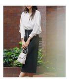 【エニィ スィス/any SiS】の【全方位 好印象】フェミニンブラウス×ビットタイトスカート セット ブラック|ID: prp329100004825655 ipo3291000000035106528