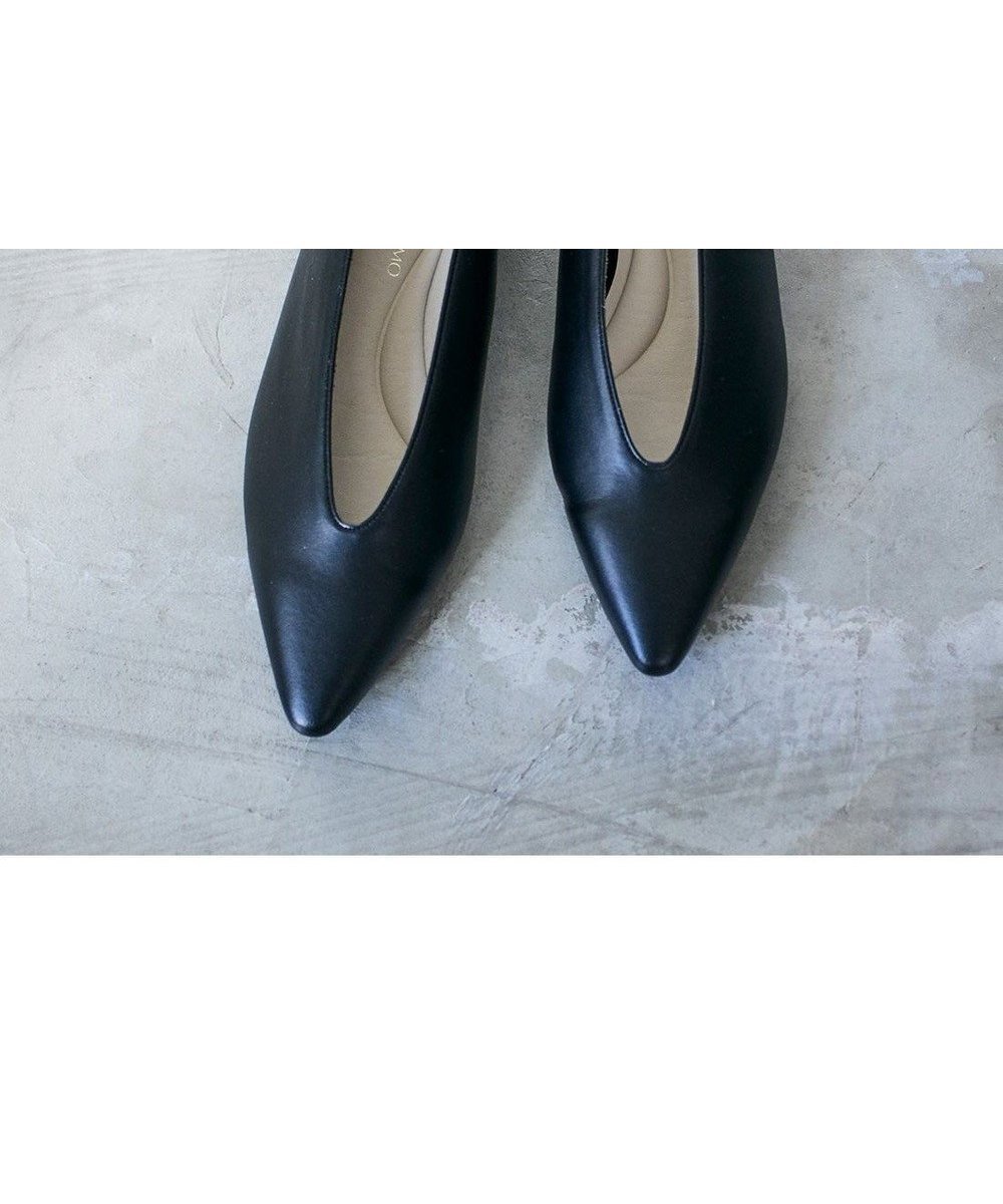 【モード エ ジャコモ/MODE ET JACOMO】のMODE ET JACOMO Uカットフラットプレーンパンプス インテリア・キッズ・メンズ・レディースファッション・服の通販 founy(ファニー) ファッション Fashion レディースファッション Fashion for Women インソール Shoe Insole カッティング Cutting Detail クール Cool, Chic シューズ Shoes, Footwear フラット Flat, Flat Shoes ライニング Inner Lining, Inner Fabric, Lined ブラック|ID: prp329100004825667 ipo3291000000035515734