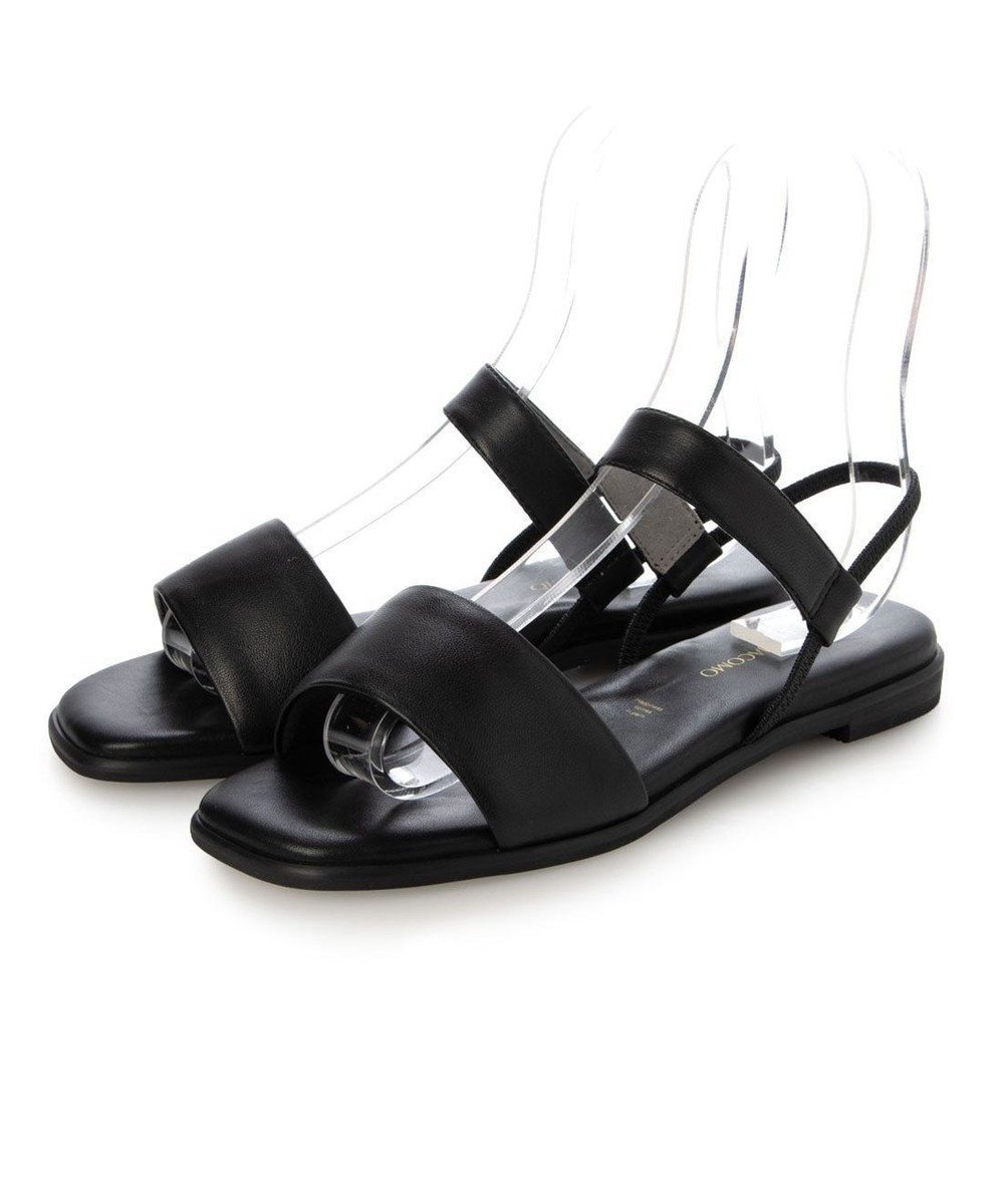 【モード エ ジャコモ/MODE ET JACOMO】のMODE ET JACOMO シンプルフラットストラップサンダル インテリア・キッズ・メンズ・レディースファッション・服の通販 founy(ファニー) 　ファッション　Fashion　レディースファッション　Fashion for Women　クッション　Cushion, Throw Pillow　クール　Cool, Chic　サンダル　Sandals, Summer Shoes　シューズ　Shoes, Footwear　ストラップサンダル　Strappy Sandals, Strap Sandals　フィット　Fit, Slim Fit　ライニング　Inner Lining, Inner Fabric, Lined　夏　Summer　春　Spring　S/S・春夏　SS, Spring/Summer, Warm Season　ブラック|ID: prp329100004825669 ipo3291000000035736155
