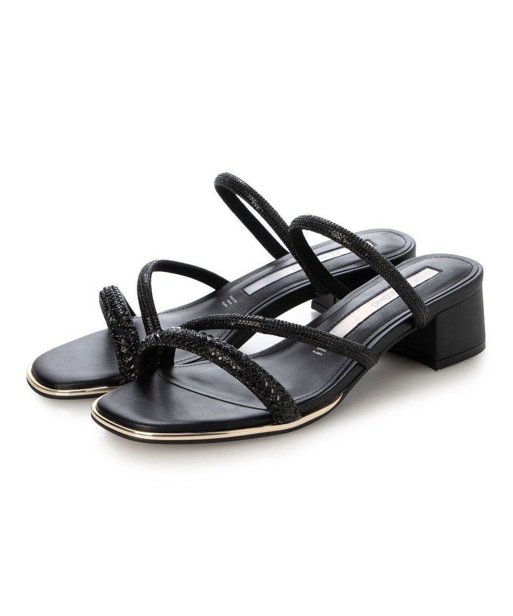【モード エ ジャコモ/MODE ET JACOMO】のMODE ET JACOMO ラインストーンストラップミュールサンダル インテリア・キッズ・メンズ・レディースファッション・服の通販 founy(ファニー) ファッション Fashion レディースファッション Fashion for Women クール Cool, Chic サンダル Sandals, Summer Shoes シューズ Shoes, Footwear ビジュー Bijou, Jewel-like Accent エレガント 上品 Elegant 人気 Popular, Best Seller 夏 Summer 春 Spring S/S・春夏 SS, Spring/Summer, Warm Season ブラック|ID: prp329100004825671 ipo3291000000035106604
