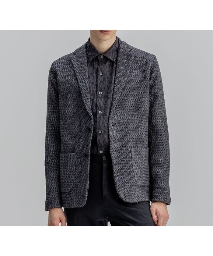 【ジョゼフ オム/JOSEPH HOMME / MEN】のストロータックステッチ ニットジャケット インテリア・キッズ・メンズ・レディースファッション・服の通販 founy(ファニー) https://founy.com/ ファッション Fashion メンズファッション Fashion for Men アウター Men's Coats Outerwear テーラードジャケット Tailored Jackets & Blazers カーディガン Cardigan, Knitwear シンプル Simple, Minimal ジャケット Jacket, Outerwear ストレッチ Stretch, Stretchy Fabric パッチ Patch, Appliqué ポケット Pocket, Pocket Detail A/W・秋冬 Autumn/Winter |ID: prp329100004826401 ipo3291000000035116736