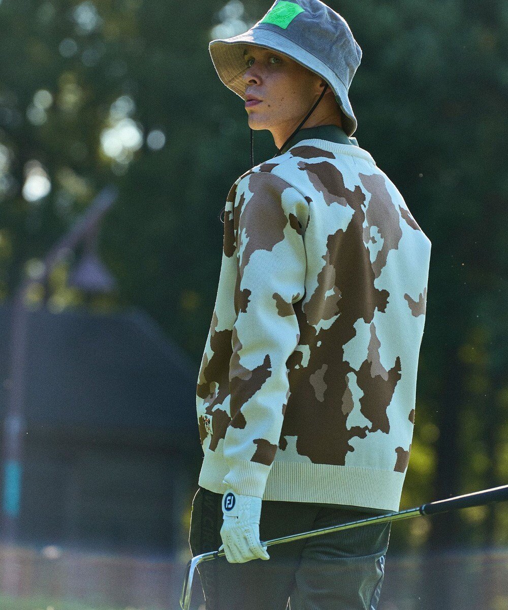 【ピーダブリュサーキュラス/PW CIRCULUS / MEN】の【MEN】ピント柄ニット 人気、トレンドファッション・服の通販 founy(ファニー) 　ファッション　Fashion　メンズファッション　Fashion for Men　トップス・カットソー　Cut & Sew Tops　ニット・セーター / 定番トップス　Knit Tops & Sweaters　2024年　2024　2024-2025秋冬・A/W　Autumn/Winter 2024–25 AW24–25　オレンジ　Orange　ゴルフ　Golf　セーター　Sweater, Knitwear　プリント　Print, Printed Pattern　モチーフ　Motif, Design Theme　洗える　Machine Washable　無地　Plain, Solid Color　秋　Autumn　A/W・秋冬　Autumn/Winter　軽量　Lightweight, Ultra Light　 other-1|ID: prp329100004826404 ipo3291000000035116745