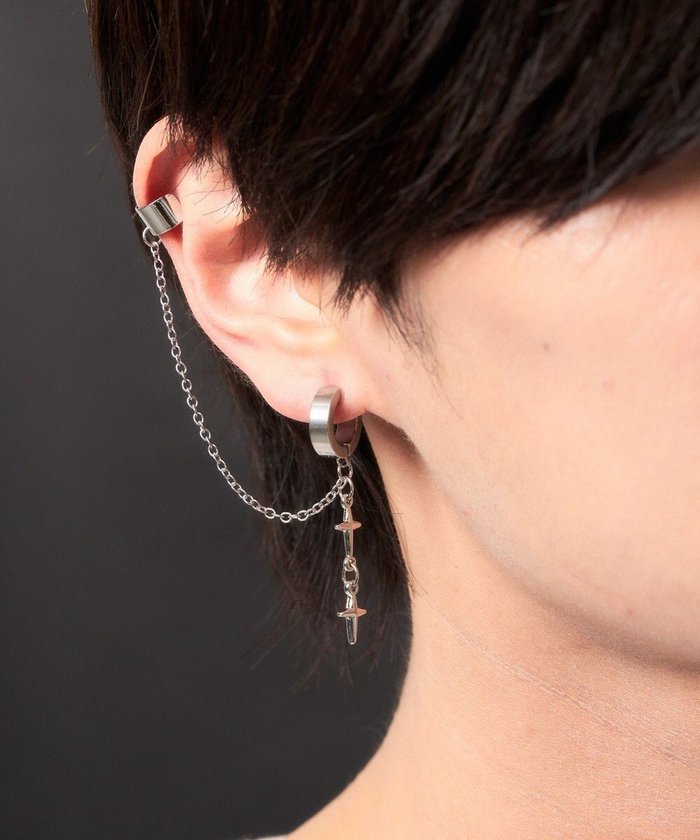 【ウィゴー/WEGO / MEN】のMカフデザインイヤリング インテリア・キッズ・メンズ・レディースファッション・服の通販 founy(ファニー) https://founy.com/ ファッション Fashion メンズファッション Fashion for Men アクセサリー Fashion Accessories おすすめ Recommended / Our Picks アクセサリー Fashion Accessories イヤリング Earrings イヤーカフ Ear Cuffs スマホ Smartphone, Mobile Device チェーン Chain, Chain Strap |ID: prp329100004826406 ipo3291000000035116754