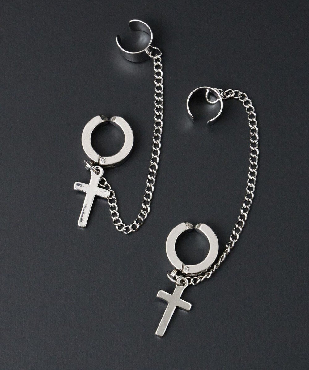 【ウィゴー/WEGO / MEN】のMカフデザインイヤリング インテリア・キッズ・メンズ・レディースファッション・服の通販 founy(ファニー) 　ファッション　Fashion　メンズファッション　Fashion for Men　アクセサリー　Fashion Accessories　おすすめ　Recommended / Our Picks　アクセサリー　Fashion Accessories　イヤリング　Earrings　イヤーカフ　Ear Cuffs　スマホ　Smartphone, Mobile Device　チェーン　Chain, Chain Strap　柄2|ID: prp329100004826406 ipo3291000000035116756