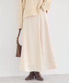 【アースミュージックアンドエコロジー/earth music&ecology】のサテンフレアスカート Ecru|ID: prp329100004826419 ipo3291000000035116808