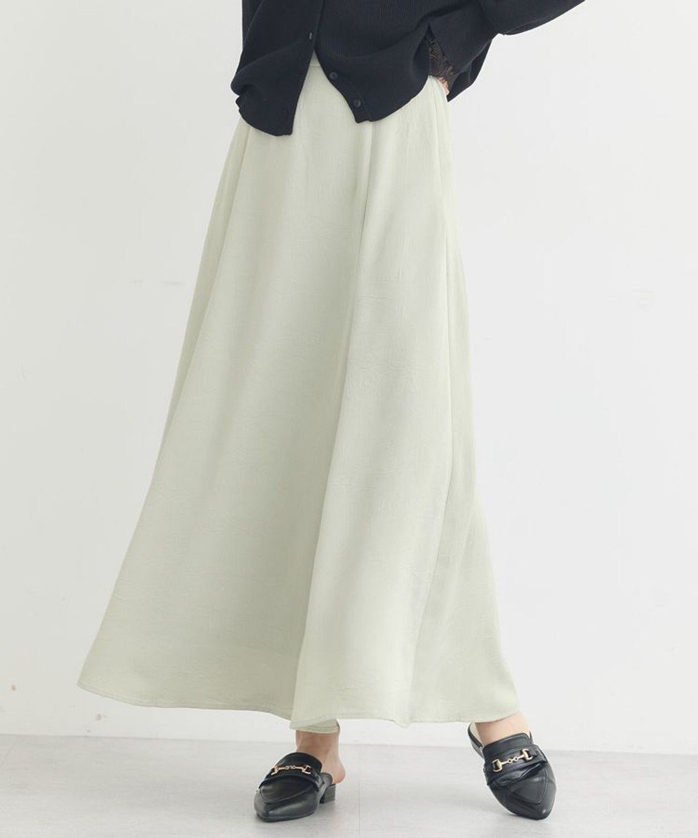 【アースミュージックアンドエコロジー/earth music&ecology】のサテンフレアスカート インテリア・キッズ・メンズ・レディースファッション・服の通販 founy(ファニー) 　ファッション　Fashion　レディースファッション　Fashion for Women　スカート　Skirts　Aライン・フレアスカート　A-Line & Flared Skirts　サテン　Satin, Glossy Fabric　スニーカー　Sneakers, Trainers　フレア　Flare, Flared　ポケット　Pocket, Pocket Detail　ロング　Long, Long-Length　A/W・秋冬　Autumn/Winter　Mint|ID: prp329100004826419 ipo3291000000035919908