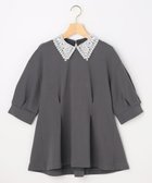 【組曲/KUMIKYOKU】の【先行予約・2WAY】レース襟フレンチテリーフレア カットソー チャコールグレー系|ID: prp329100004826421 ipo3291000000035116813