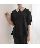 【組曲/KUMIKYOKU】の【2WAY】レース襟フレンチテリーフレア カットソー 人気、トレンドファッション・服の通販 founy(ファニー) ファッション Fashion レディースファッション Fashion for Women トップス・カットソー Cut & Sew Tops シャツ・ブラウス・オフィスカジュアル Elegant Blouses & Button-Ups ロングTシャツ・Tシャツ Longline T-Shirts & Tees カットソー・ベーシックTシャツ Cut-and-Sewn Tops / Stretch Tees & Basics 春 Spring カットソー Cut and Sewn Top シンプル Simple, Minimal スタンド Stand Collar, Upright Stand ストレッチ Stretch, Stretchy Fabric スリーブ Sleeve, Long Sleeve / Short Sleeve パール Pearl, Pearl Accent フェミニン Feminine, Girly フレア Flare, Flared レース Lace, Lace Fabric S/S・春夏 SS, Spring/Summer, Warm Season 夏 Summer thumbnail ブラック系|ID: prp329100004826421 ipo3291000000035575526