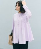 【アンフィーロ 自由区/UNFILO】の【セレモニー】バンドカラー タックブラウス 人気、トレンドファッション・服の通販 founy(ファニー) ファッション Fashion レディースファッション Fashion for Women トップス・カットソー Cut & Sew Tops シャツ・ブラウス・オフィスカジュアル Elegant Blouses & Button-Ups 春 Spring カフス Cuff Design 抗菌 Antibacterial, Bacteria-Resistant ドレープ Drape, Draping Fabric バランス Balance, Style Balance リラックス Relax, Relaxed Fit 楽ちん Easy Fit, Comfortable S/S・春夏 SS, Spring/Summer, Warm Season 夏 Summer セレモニー Ceremony thumbnail ラベンダー|ID: prp329100004826425 ipo3291000000035874703