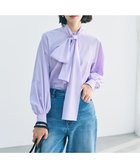 【アンフィーロ 自由区/UNFILO】の【取り外し可能なボウタイ付き/セレモニー】2WAY ボウタイブラウス ラベンダー|ID: prp329100004826427 ipo3291000000036379000