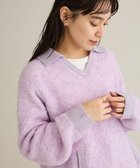 【クラフトスタンダードブティック/CRAFT STANDARD BOUTIQUE】の配色Vネックニットプルオーバー 人気、トレンドファッション・服の通販 founy(ファニー) ファッション Fashion レディースファッション Fashion for Women トップス・カットソー Cut & Sew Tops ニット Knit Tops & Sweaters カジュアルプルオーバー・ニットトップス Pullovers & Knit Tops / Casual Pullovers Vネックトップス V-Neck Tops / V-Cut Neckline Shirts ジャケット Jacket, Outerwear セーター Sweater, Knitwear デコルテ Décolleté, Neckline デニム Denim, Jeans Material ポケット Pocket, Pocket Detail ロング Long, Long-Length エレガント 上品 Elegant A/W・秋冬 Autumn/Winter thumbnail Purple|ID: prp329100004826428 ipo3291000000035548902