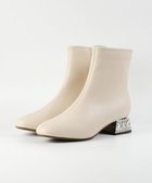 【ボントレ/BONTRE】の【MIONOTIS/ミオノティス】ビジューヒールブーツ/40712 人気、トレンドファッション・服の通販 founy(ファニー) ファッション Fashion レディースファッション Fashion for Women シューズ Shoes, Footwear ショート Short, Short Length A/W・秋冬 Autumn/Winter thumbnail ベージュ|ID: prp329100004826431 ipo3291000000035735901