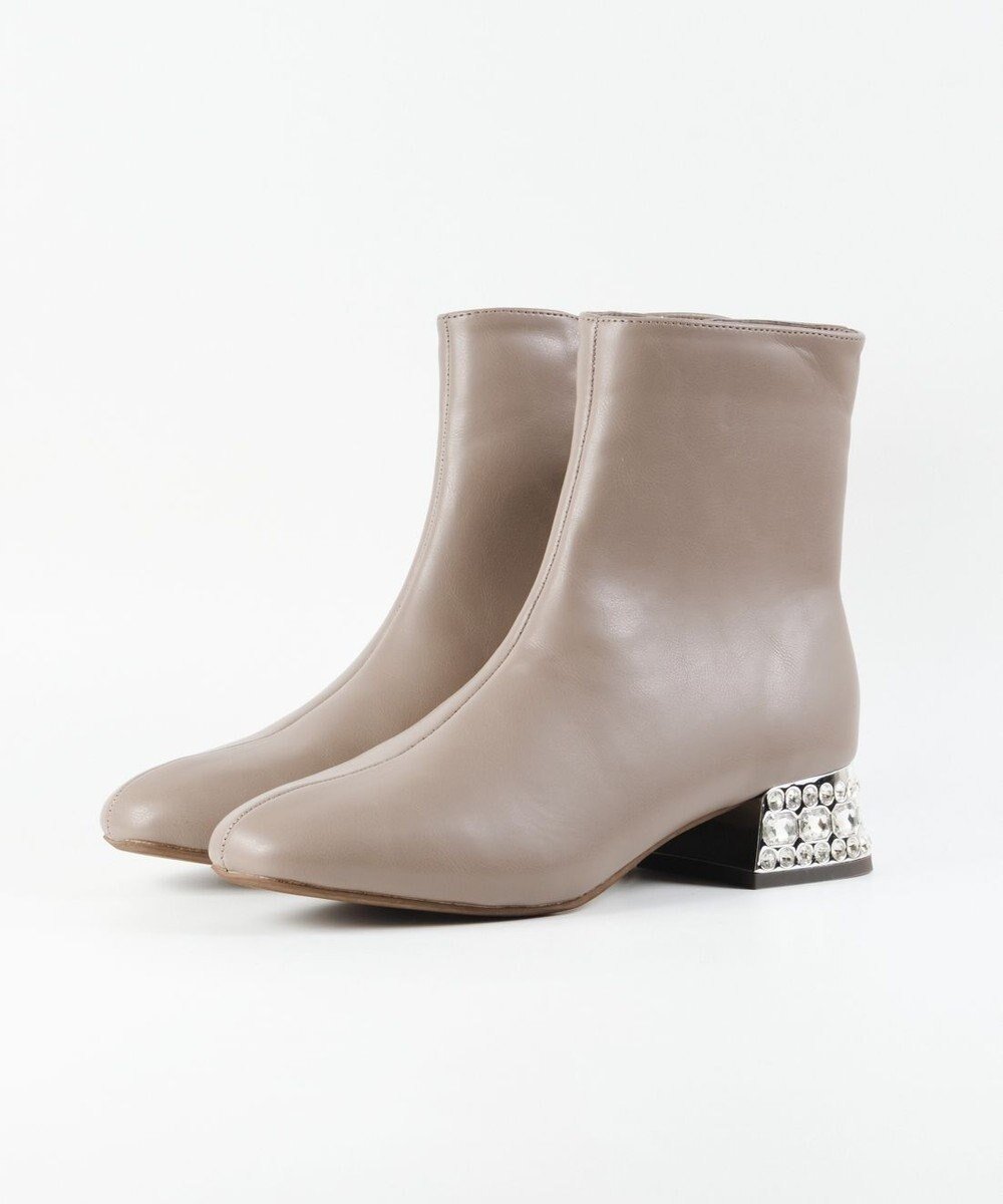 【ボントレ/BONTRE】の【MIONOTIS/ミオノティス】ビジューヒールブーツ/40712 インテリア・キッズ・メンズ・レディースファッション・服の通販 founy(ファニー) ファッション Fashion レディースファッション Fashion for Women シューズ Shoes, Footwear ショート Short, Short Length A/W・秋冬 Autumn/Winter オーク|ID: prp329100004826431 ipo3291000000035735909