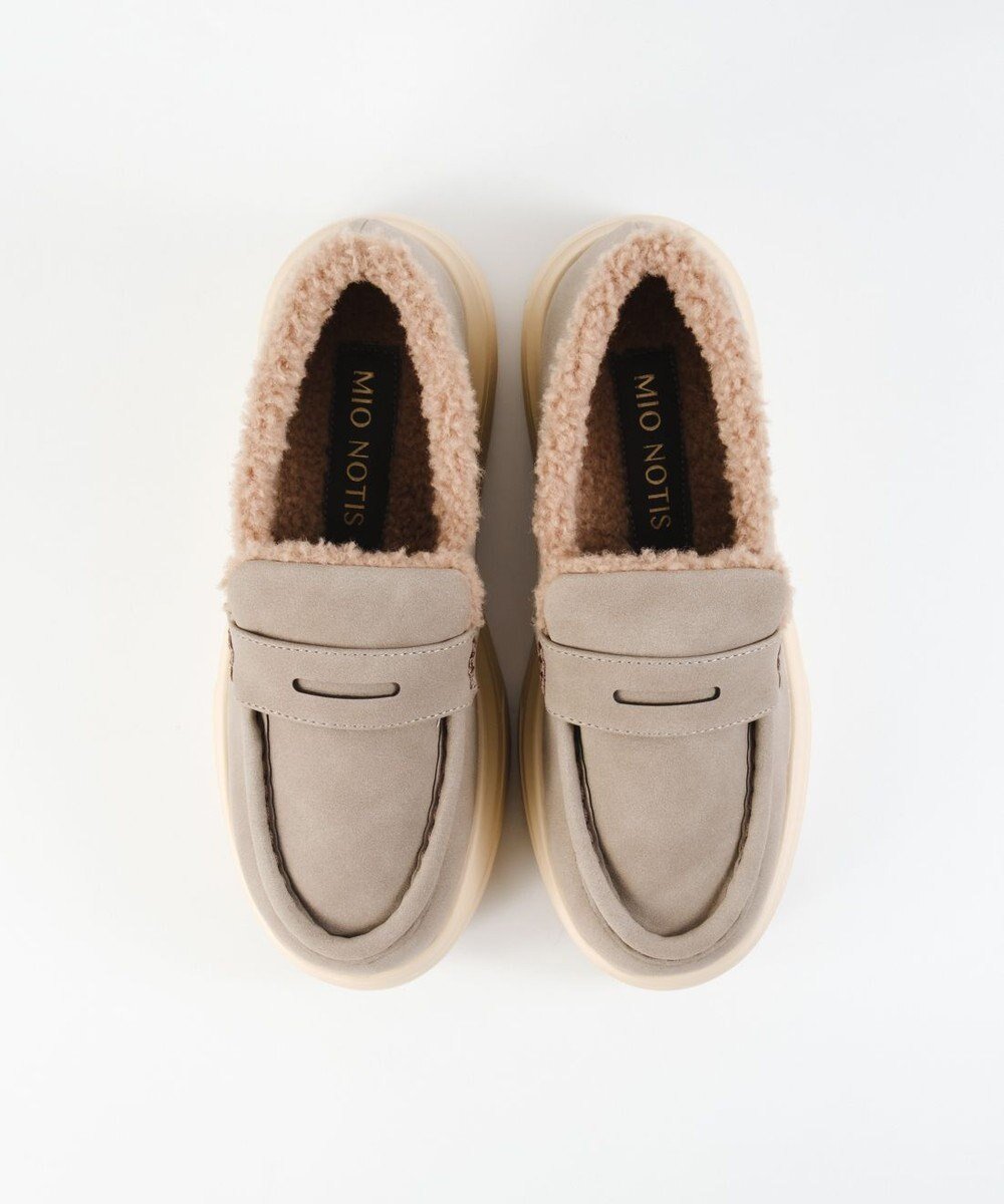 【ボントレ/BONTRE】の【MIONOTIS/ミオノティス】ムートンモカローファー/40912 インテリア・キッズ・メンズ・レディースファッション・服の通販 founy(ファニー) ファッション Fashion レディースファッション Fashion for Women インソール Shoe Insole シューズ Shoes, Footwear ソックス Socks, Hosiery A/W・秋冬 Autumn/Winter 軽量 Lightweight, Ultra Light グレー|ID: prp329100004826432 ipo3291000000035735930