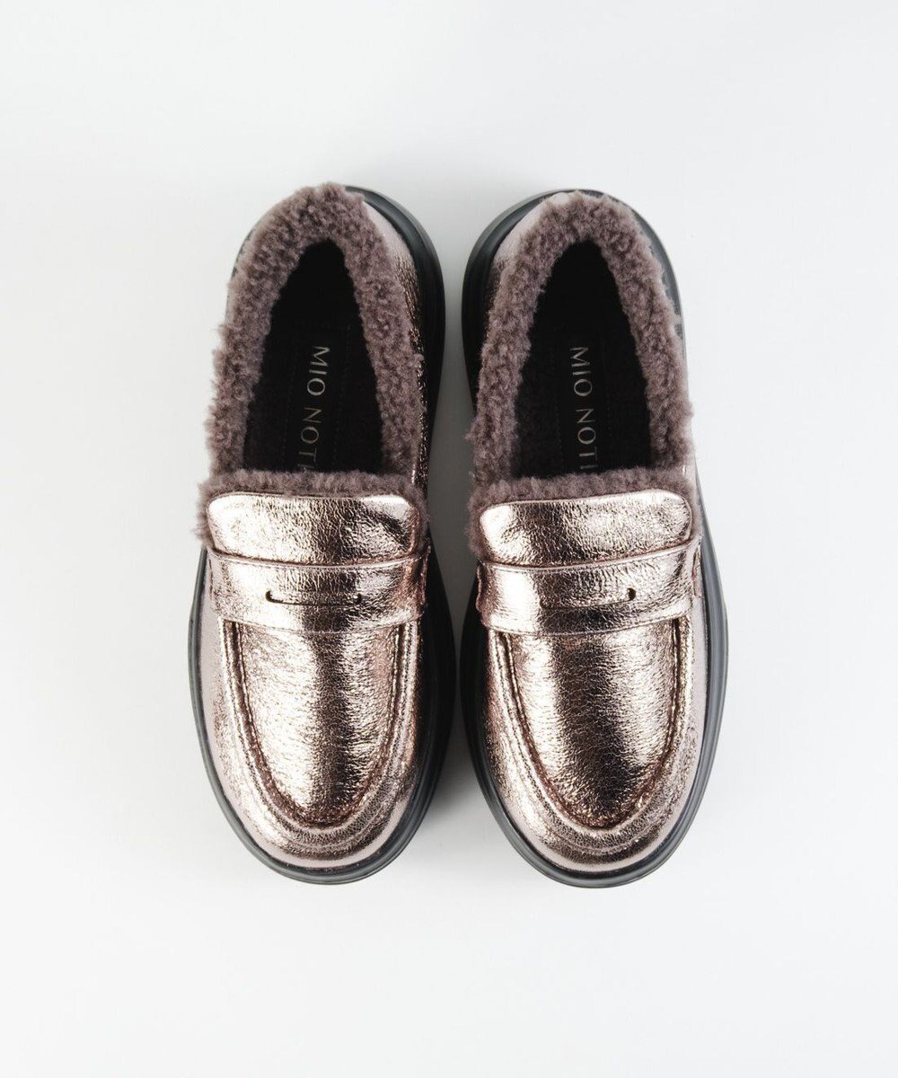 【ボントレ/BONTRE】の【MIONOTIS/ミオノティス】ムートンモカローファー/40912 インテリア・キッズ・メンズ・レディースファッション・服の通販 founy(ファニー) ファッション Fashion レディースファッション Fashion for Women インソール Shoe Insole シューズ Shoes, Footwear ソックス Socks, Hosiery A/W・秋冬 Autumn/Winter 軽量 Lightweight, Ultra Light ガンメタル|ID: prp329100004826432 ipo3291000000035735935