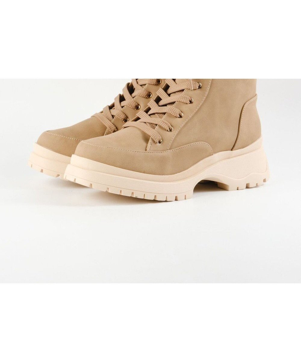 【ボントレ/BONTRE】の【MIONOTIS/ミオノティス】レースアップタンクソールショートブーツ/41012 インテリア・キッズ・メンズ・レディースファッション・服の通販 founy(ファニー) 　ファッション　Fashion　レディースファッション　Fashion for Women　おすすめ　Recommended / Our Picks　カッティング　Cutting Detail　クッション　Cushion, Throw Pillow　シューズ　Shoes, Footwear　ショート　Short, Short Length　A/W・秋冬　Autumn/Winter　ベージュ|ID: prp329100004826433 ipo3291000000035116863