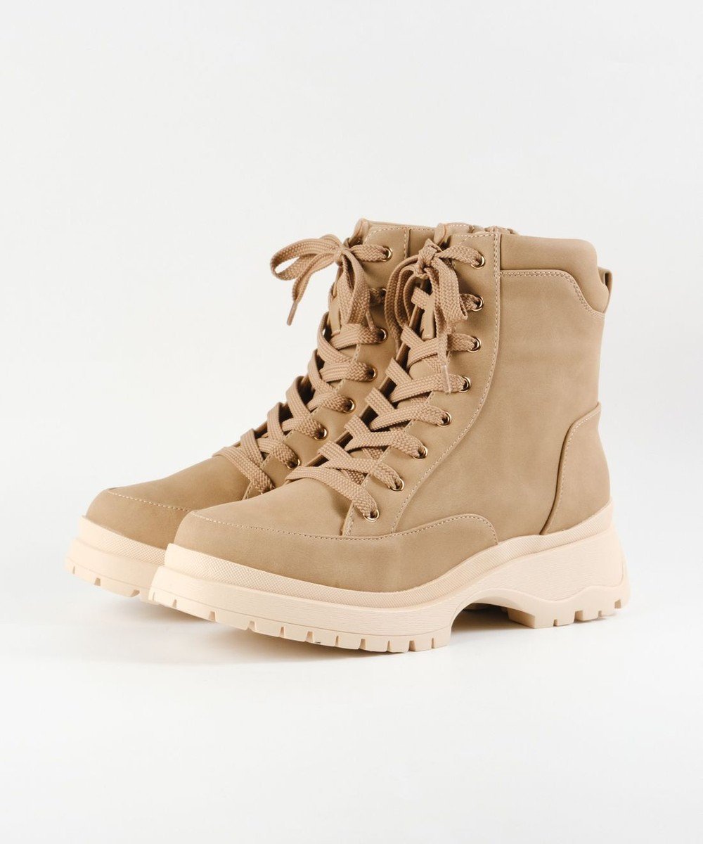 【ボントレ/BONTRE】の【MIONOTIS/ミオノティス】レースアップタンクソールショートブーツ/41012 インテリア・キッズ・メンズ・レディースファッション・服の通販 founy(ファニー) ファッション Fashion レディースファッション Fashion for Women おすすめ Recommended / Our Picks カッティング Cutting Detail クッション Cushion, Throw Pillow シューズ Shoes, Footwear ショート Short, Short Length A/W・秋冬 Autumn/Winter ベージュ|ID: prp329100004826433 ipo3291000000035735957