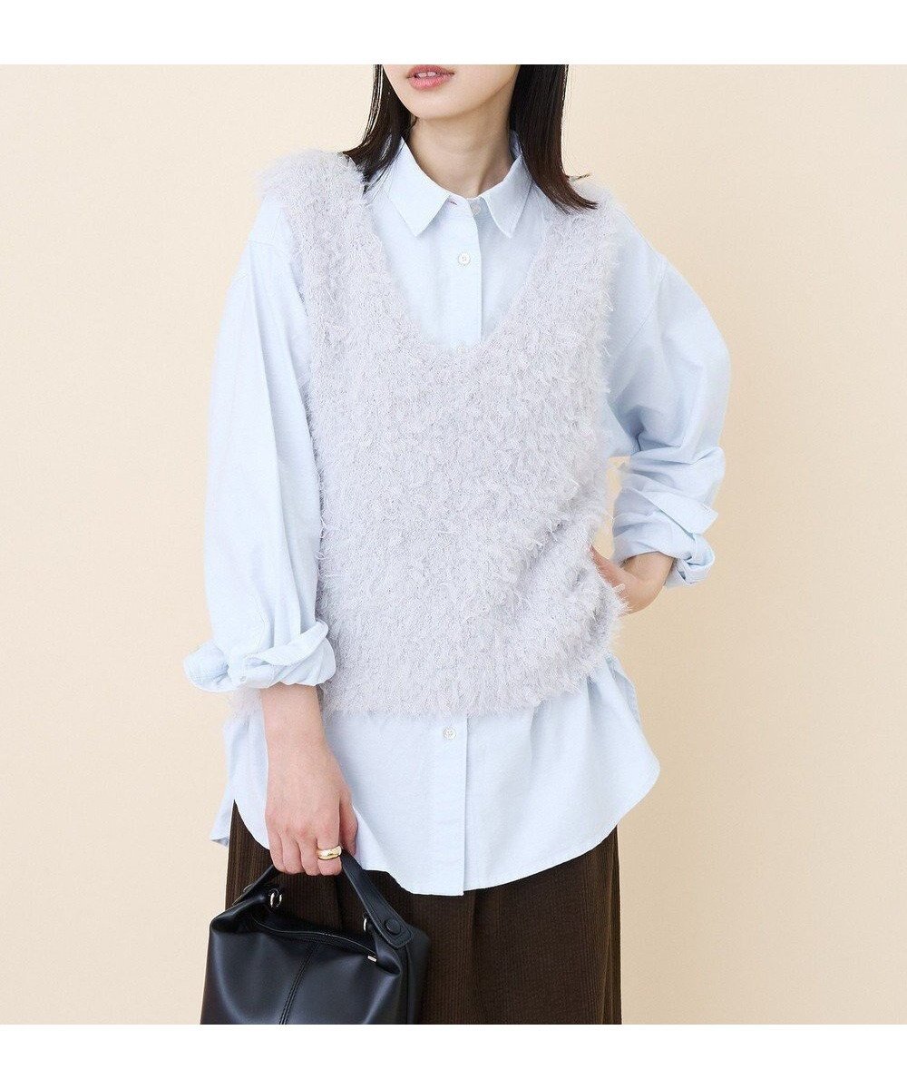 【アメリカンホリック/AMERICAN HOLIC】のテープヤーンニットベスト 人気、トレンドファッション・服の通販 founy(ファニー) 　ファッション　Fashion　レディースファッション　Fashion for Women　アウター　Coat / Outerwear Collection　トップス・カットソー　Cut & Sew Tops　ニット　Knit Tops & Sweaters　ベスト&ジレ / 重ね着スタイル　Vests & Gilets　おすすめ　Recommended / Our Picks　アクセサリー　Fashion Accessories　インナー　Innerwear　エアリー　Airy Texture　コンパクト　Compact, Small Size　ベスト　Vest, Waistcoat　ポケット　Pocket, Pocket Detail　A/W・秋冬　Autumn/Winter　 other-1|ID: prp329100004826435 ipo3291000000035116873