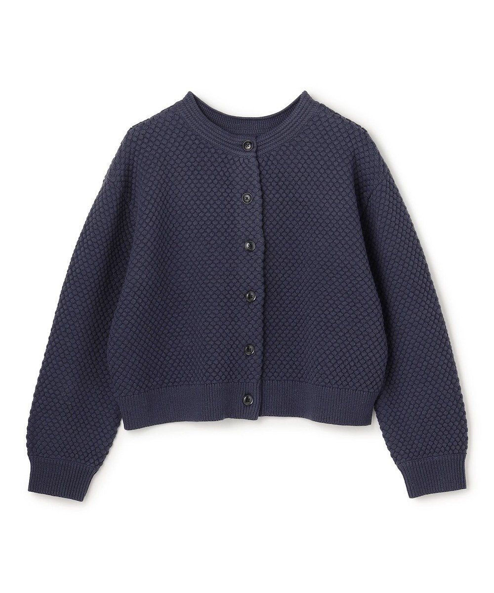 【アンフィーロ 自由区/UNFILO】の【前後着用可能】ポップコーンニット 2WAYカーディガン インテリア・キッズ・メンズ・レディースファッション・服の通販 founy(ファニー) 　ファッション　Fashion　レディースファッション　Fashion for Women　トップス・カットソー　Cut & Sew Tops　ニット　Knit Tops & Sweaters　カーディガン・羽織り　Layered Style Cardigans　アクリル　Acrylic Material　ウォッシャブル　Machine Washable　春　Spring　カーディガン　Cardigan, Knitwear　クロップド　Cropped, Short Length　バランス　Balance, Style Balance　ボトム　Bottoms, Lower Wear　ワイド　Wide, Wide Fit　S/S・春夏　SS, Spring/Summer, Warm Season　再入荷　Restock / Back in Stock　夏　Summer　新作・新入荷　New Arrivals / New In　ネイビー|ID: prp329100004826436 ipo3291000000035116881