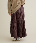 【クラフトスタンダードブティック/CRAFT STANDARD BOUTIQUE】のレザーライクギャザースカート Brown|ID: prp329100004826440 ipo3291000000035116894