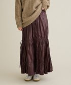 【クラフトスタンダードブティック/CRAFT STANDARD BOUTIQUE】のレザーライクギャザースカート Brown|ID: prp329100004826440 ipo3291000000035409302