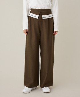 【クラフトスタンダードブティック/CRAFT STANDARD BOUTIQUE】のウエスト折り返しスラックス 人気、トレンドファッション・服の通販 founy(ファニー) ファッション Fashion レディースファッション Fashion for Women パンツ Pants & Trousers ストレート Straight, Straight Cut スニーカー Sneakers, Trainers スラックス Slacks, Dress Pants ダウン Down, Puffer 定番 Standard, Basic Item バランス Balance, Style Balance ボトム Bottoms, Lower Wear ポケット Pocket, Pocket Detail リラックス Relax, Relaxed Fit ワイド Wide, Wide Fit 冬 Winter / This Winter A/W・秋冬 Autumn/Winter |ID:prp329100004826441