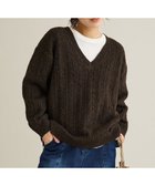【クラフトスタンダードブティック/CRAFT STANDARD BOUTIQUE】の起毛ケーブルVニットネックニットプルオーバー 人気、トレンドファッション・服の通販 founy(ファニー) ファッション Fashion レディースファッション Fashion for Women トップス・カットソー Cut & Sew Tops ニット Knit Tops & Sweaters カジュアルプルオーバー・ニットトップス Pullovers & Knit Tops / Casual Pullovers シンプル Simple, Minimal セーター Sweater, Knitwear デニム Denim, Jeans Material ハイネック High Neck, Mock Neck バランス Balance, Style Balance フェミニン Feminine, Girly ポケット Pocket, Pocket Detail A/W・秋冬 Autumn/Winter エレガント 上品 Elegant thumbnail Dark Brown|ID: prp329100004826444 ipo3291000000035409305