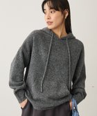 【クラフトスタンダードブティック/CRAFT STANDARD BOUTIQUE】の起毛ニットフーディ 人気、トレンドファッション・服の通販 founy(ファニー) ファッション Fashion レディースファッション Fashion for Women トップス・カットソー Cut & Sew Tops ニット Knit Tops & Sweaters セーター Sweater, Knitwear デニム Denim, Jeans Material ポケット Pocket, Pocket Detail リラックス Relax, Relaxed Fit エレガント 上品 Elegant A/W・秋冬 Autumn/Winter thumbnail Gray|ID: prp329100004827264 ipo3291000000035629732