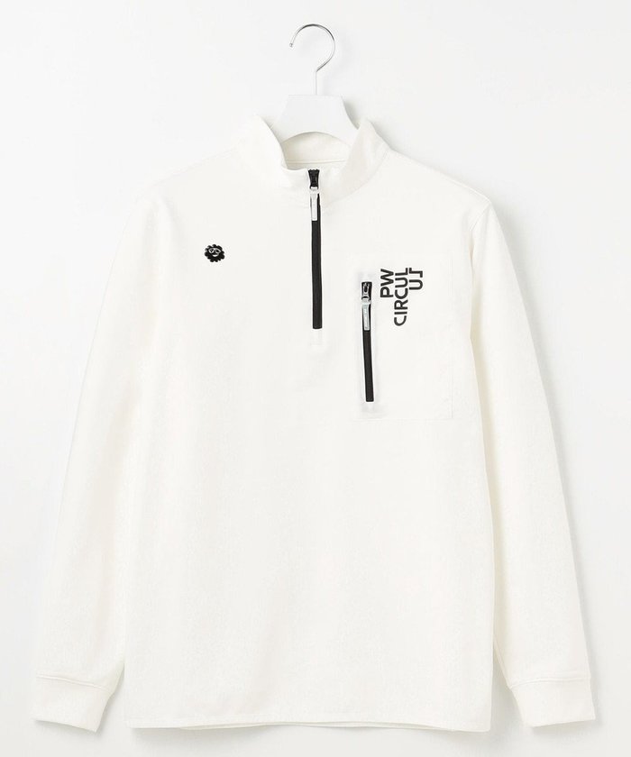 【ピーダブリュサーキュラス/PW CIRCULUS / MEN】の【MEN】 ハーフジップカットソー インテリア・キッズ・メンズ・レディースファッション・服の通販 founy(ファニー) https://founy.com/ ファッション Fashion メンズファッション Fashion for Men トップス・カットソー Cut & Sew Tops ゴルフ Golf スウェット / スエット Sweatshirt, Sweatwear ポケット Pocket, Pocket Detail A/W・秋冬 Autumn/Winter |ID: prp329100004827307 ipo3291000000035126307