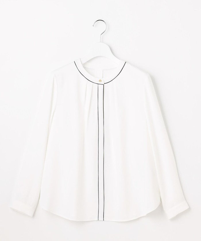 【エニィ スィス/any SiS】のフロントタックバイカラー ブラウス インテリア・キッズ・メンズ・レディースファッション・服の通販 founy(ファニー) https://founy.com/ ファッション Fashion レディースファッション Fashion for Women トップス・カットソー Cut & Sew Tops シャツ・ブラウス・オフィスカジュアル Elegant Blouses & Button-Ups おすすめ Recommended / Our Picks とろみ Fluid, Flowy Fabric カーディガン Cardigan, Knitwear ジャケット Jacket, Outerwear ジョーゼット Georgette, Semi-Sheer Fabric デニム Denim, Jeans Material ボトム Bottoms, Lower Wear ワイド Wide, Wide Fit エレガント 上品 Elegant 夏 Summer 新作・新入荷 New Arrivals / New In 春 Spring S/S・春夏 SS, Spring/Summer, Warm Season 楽ちん Easy Fit, Comfortable |ID: prp329100004827312 ipo3291000000035126334