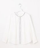 【エニィ スィス/any SiS】のフロントタックバイカラー ブラウス オフ×ブラック|ID: prp329100004827312 ipo3291000000035126335