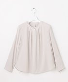 【エニィ スィス/any SiS】のフロントタックバイカラー ブラウス グレージュ×アイボリー|ID: prp329100004827312 ipo3291000000035126336