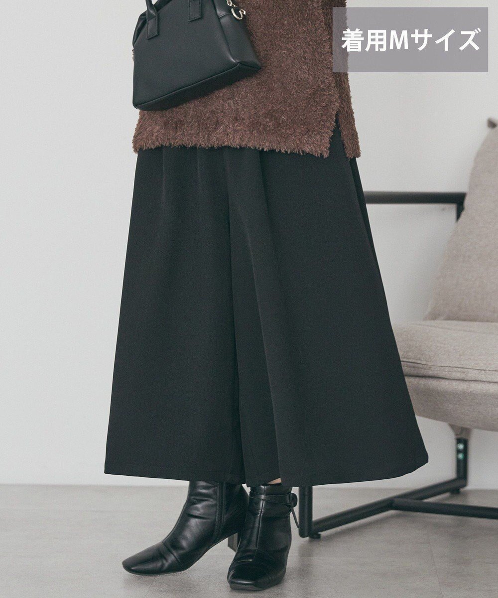 【アメリカンホリック/AMERICAN HOLIC】の【選べる丈】ギャザーウールライクスカーチョ インテリア・キッズ・メンズ・レディースファッション・服の通販 founy(ファニー) 　ファッション　Fashion　レディースファッション　Fashion for Women　パンツ　Pants & Trousers　アメリカン　American Style　ギャザー　Gathered, Ruffled　スカーチョ　Skacho, Skirt-Pants　スタイリッシュ　Stylish, Fashionable　トレンド　Trend, Trending Now　フレア　Flare, Flared　ポケット　Pocket, Pocket Detail　ワイド　Wide, Wide Fit　おすすめ　Recommended / Our Picks　Black|ID: prp329100004827317 ipo3291000000035126369