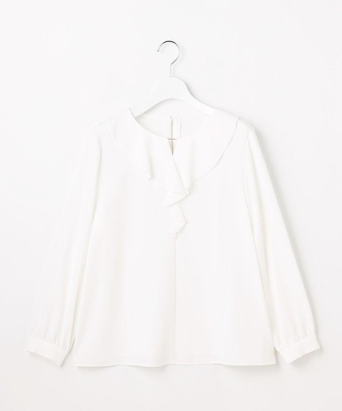 【エニィ スィス/any SiS】のフリル ブラウス インテリア・キッズ・メンズ・レディースファッション・服の通販 founy(ファニー) https://founy.com/ ファッション Fashion レディースファッション Fashion for Women トップス・カットソー Cut & Sew Tops シャツ・ブラウス・オフィスカジュアル Elegant Blouses & Button-Ups 春 Spring ジャケット Jacket, Outerwear ジョーゼット Georgette, Semi-Sheer Fabric とろみ Fluid, Flowy Fabric ネックレス Necklace, Pendant Necklace フェミニン Feminine, Girly フリル Frill, Ruffle フロント Front, Front Design S/S・春夏 SS, Spring/Summer, Warm Season おすすめ Recommended / Our Picks 夏 Summer エレガント 上品 Elegant 新作・新入荷 New Arrivals / New In ビジネス 仕事 通勤 Business / Work / Commuting |ID: prp329100004827325 ipo3291000000035126398