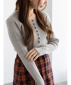 【テチチ/Te chichi】のヘンリーネックマーブルニット 人気、トレンドファッション・服の通販 founy(ファニー) ファッション Fashion レディースファッション Fashion for Women トップス・カットソー Cut & Sew Tops ニット Knit Tops & Sweaters セーター Sweater, Knitwear デニム Denim, Jeans Material フィット Fit, Slim Fit ワイド Wide, Wide Fit 夏 Summer S/S・春夏 SS, Spring/Summer, Warm Season A/W・秋冬 Autumn/Winter thumbnail グレー|ID: prp329100004827343 ipo3291000000035520965
