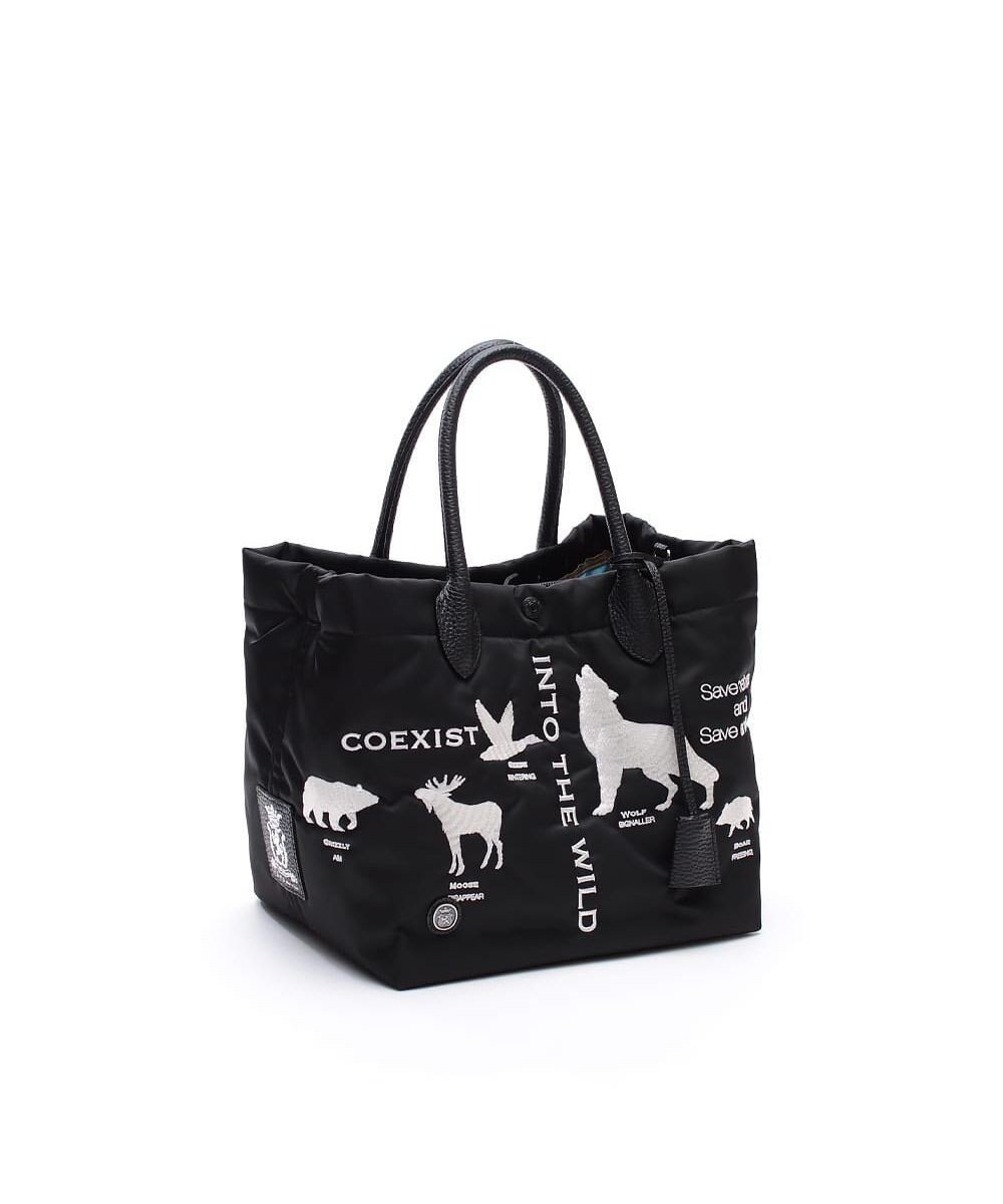 【アクセソワドゥマドモワゼルジャップ/A.D.M.J】の【ナイロン】キューブトート25cm(Dカン+) インテリア・キッズ・メンズ・レディースファッション・服の通販 founy(ファニー) 　ファッション　Fashion　レディースファッション　Fashion for Women　バッグ　Bags　イタリア　Italy　ポケット　Pocket, Pocket Detail　ポーチ　Pouch, Small Case　モチーフ　Motif, Design Theme　BLACK|ID: prp329100004827345 ipo3291000000035126470