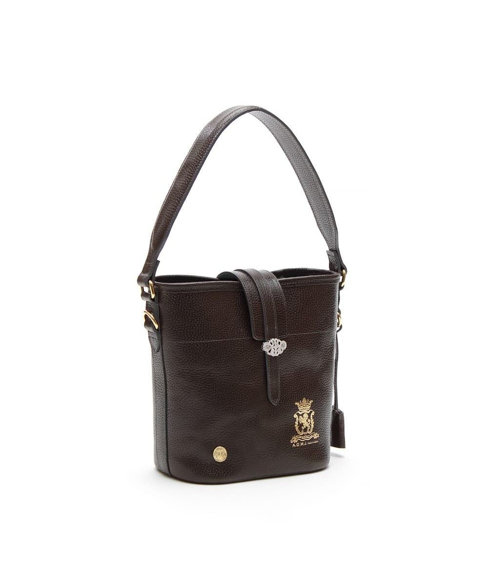 【アクセソワドゥマドモワゼルジャップ/A.D.M.J】の【牛革】バケットトート18cm(Dカン+) インテリア・キッズ・メンズ・レディースファッション・服の通販 founy(ファニー) 　ファッション　Fashion　レディースファッション　Fashion for Women　バッグ　Bags　アクセサリー　Fashion Accessories　アンティーク　Antique-Inspired　イタリア　Italy　エレガント 上品　Elegant　クリスタル　Crystal, Swarovski　ショルダー　Shoulder, Shoulder Strap　ジュエリー　Jewelry, Accessories　スワロフスキー　Swarovski, Crystal Accent　ボックス　Boxy, Box Shape　ポケット　Pocket, Pocket Detail　モチーフ　Motif, Design Theme　GRIGIO|ID: prp329100004827348 ipo3291000000035126482