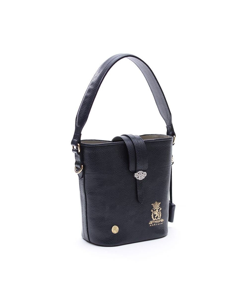 【アクセソワドゥマドモワゼルジャップ/A.D.M.J】の【牛革】バケットトート18cm(Dカン+) インテリア・キッズ・メンズ・レディースファッション・服の通販 founy(ファニー) 　ファッション　Fashion　レディースファッション　Fashion for Women　バッグ　Bags　アクセサリー　Fashion Accessories　アンティーク　Antique-Inspired　イタリア　Italy　エレガント 上品　Elegant　クリスタル　Crystal, Swarovski　ショルダー　Shoulder, Shoulder Strap　ジュエリー　Jewelry, Accessories　スワロフスキー　Swarovski, Crystal Accent　ボックス　Boxy, Box Shape　ポケット　Pocket, Pocket Detail　モチーフ　Motif, Design Theme　NAVY|ID: prp329100004827348 ipo3291000000035126484