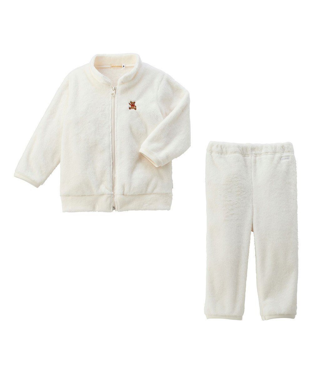 【ミキハウスホットビスケッツ/MIKI HOUSE HOT BISCUITS / KIDS】の【ミキハウス】【80-130cm】 マイクロファー ルームウエア インテリア・キッズ・メンズ・レディースファッション・服の通販 founy(ファニー) 　ファッション　Fashion　キッズファッション　Fashion for Kids　おすすめ　Recommended / Our Picks　お家時間・ステイホーム　Stay Home / At Home　ギフト プレゼント　Gift / Present　パジャマ　Pajamas, Sleepwear　白|ID: prp329100004828106 ipo3291000000035136630