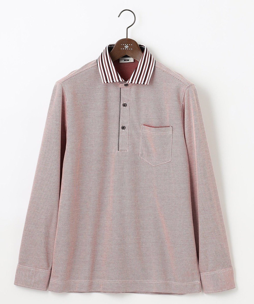 【ジョセフ アブード/JOSEPH ABBOUD / MEN】の【消臭などの高機能】オーガニックコットン ダディ 長袖 ポロシャツ インテリア・キッズ・メンズ・レディースファッション・服の通販 founy(ファニー) ファッション Fashion メンズファッション Fashion for Men トップス・カットソー Cut & Sew Tops メンズシャツ Shirts ポロシャツ / きれいめカジュアルスタイル Polo Shirts オーガニック Organic Cotton カフス Cuff Design 抗菌 Antibacterial, Bacteria-Resistant 長袖 Long Sleeve, Full Sleeve ポロシャツ Polo Shirt, Collared Tee A/W・秋冬 Autumn/Winter おすすめ Recommended / Our Picks ギフト プレゼント Gift / Present レッド系|ID: prp329100004828117 ipo3291000000035634746