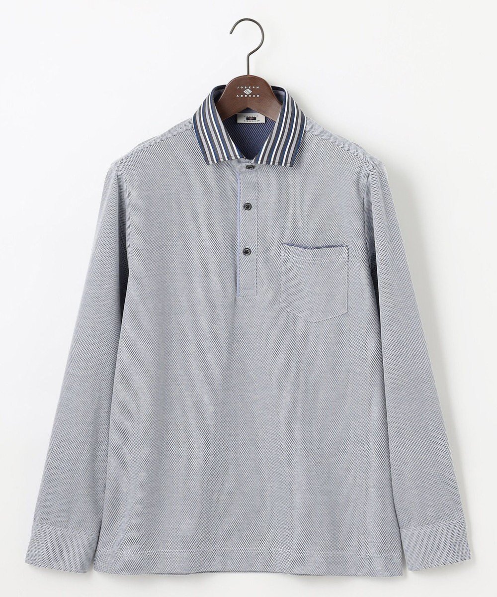 【ジョセフ アブード/JOSEPH ABBOUD / MEN】の【消臭などの高機能】オーガニックコットン ダディ 長袖 ポロシャツ インテリア・キッズ・メンズ・レディースファッション・服の通販 founy(ファニー) ファッション Fashion メンズファッション Fashion for Men トップス・カットソー Cut & Sew Tops メンズシャツ Shirts ポロシャツ / きれいめカジュアルスタイル Polo Shirts オーガニック Organic Cotton カフス Cuff Design 抗菌 Antibacterial, Bacteria-Resistant 長袖 Long Sleeve, Full Sleeve ポロシャツ Polo Shirt, Collared Tee A/W・秋冬 Autumn/Winter おすすめ Recommended / Our Picks ギフト プレゼント Gift / Present ブルー系|ID: prp329100004828117 ipo3291000000035634748