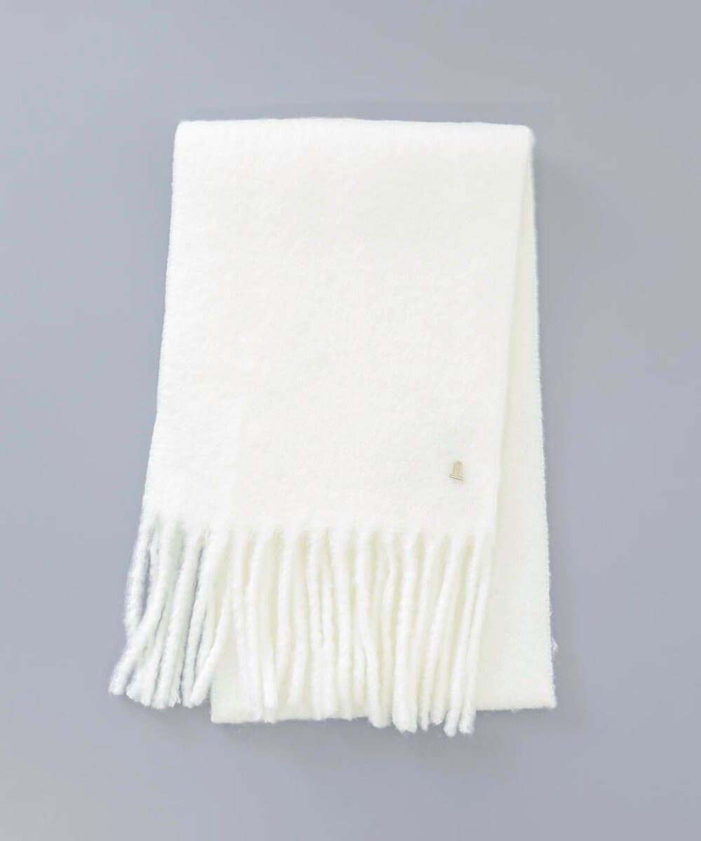 【アウロラ/AURORA】のLANVIN en Bleu ランバン オン ブルー ふわふわ無地マフラー インテリア・キッズ・メンズ・レディースファッション・服の通販 founy(ファニー) 　ファッション　Fashion　レディースファッション　Fashion for Women　マフラー・スヌード / 冬小物の定番　Scarves & Mufflers　スヌード　Snood, Infinity Scarf　チャーム　Charm, Pendant　マフラー　Scarf, Muffler　無地　Plain, Solid Color　A/W・秋冬　Autumn/Winter　ホワイト|ID: prp329100004828124 ipo3291000000035136716