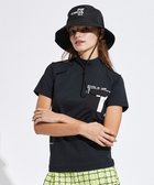 【ピーダブリュサーキュラス/PW CIRCULUS】の【UVカット / 吸水速乾 / 伸縮性抜群】【WOMEN】ポケットモック T ゴルフウェア レディース ブラック系|ID: prp329100004828127 ipo3291000000035136736