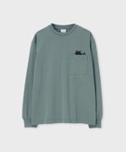 【ポール スミス/Paul Smith】のキャット プリント 長袖Tシャツ 人気、トレンドファッション・服の通販 founy(ファニー) ファッション Fashion レディースファッション Fashion for Women トップス・カットソー Cut & Sew Tops シャツ・ブラウス・オフィスカジュアル Elegant Blouses & Button-Ups ロングTシャツ・Tシャツ Longline T-Shirts & Tees カットソー・ベーシックTシャツ Cut-and-Sewn Tops / Stretch Tees & Basics インナー Innerwear カットソー Cut and Sewn Top シンプル Simple, Minimal ジャケット Jacket, Outerwear プリント Print, Printed Pattern ベーシック Basic, Essential ポケット Pocket, Pocket Detail 夏 Summer S/S・春夏 SS, Spring/Summer, Warm Season 猫 Cat, Kitty A/W・秋冬 Autumn/Winter 長袖 Long Sleeve, Full Sleeve thumbnail グレイッシュブルー|ID: prp329100004828134 ipo3291000000035136759